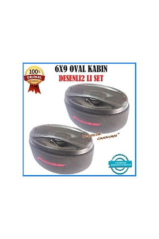 Pioneer 6X9 85.Lik Kayık Oval Hoparlör Yükseltme Kabini 2Li Set