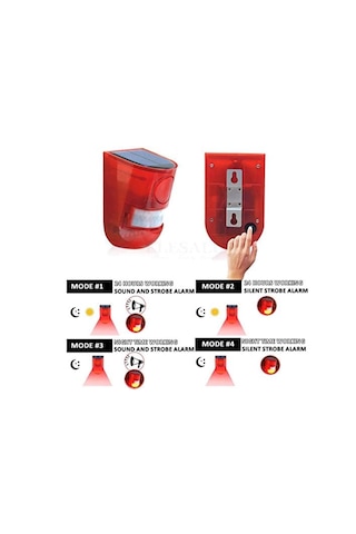 Hareket Sensörlü Solar Caydırıcı Yabani Hayvan Kovucu