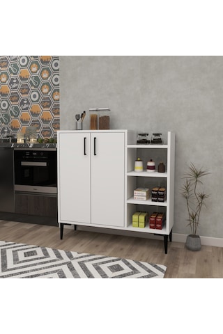 Arnetti Mutfak Banyo Dolabı Leskar Çok Amaçlı Dolap, Beyaz