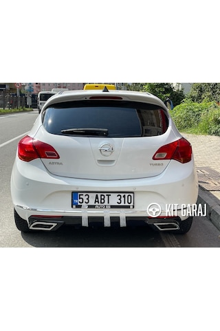 Kit Garaj Astra J Egzoz Görünümlü Difüzör Plastik 2009-2015 Boyalı