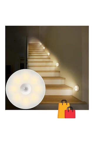 Cata Ct-5180 Sensörlü Mıknatıslı 3 Adet Led Yeni Tasarım Armatür Beyaz