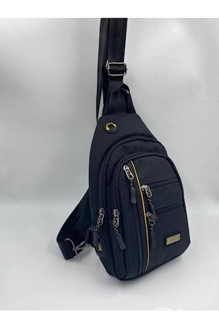 Siyah Çapraz Sırt Ve Omuz Bel Çantası Siyah