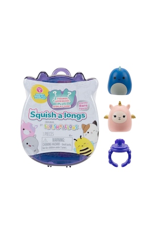 Squishmallows Squish-a-longs 2 Figür + Yüzük Sürpriz Paket Seri 1 Al0001-1