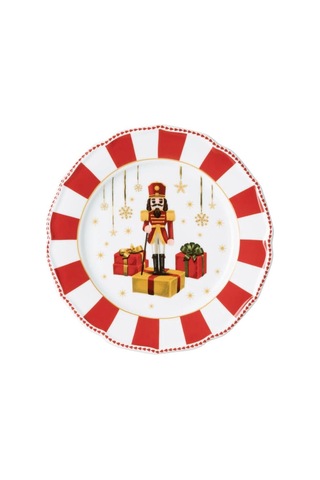 Hutschenreuther Noel Koleksiyonu Christmas Love Kırmızı Tabak Düz 22 Cm