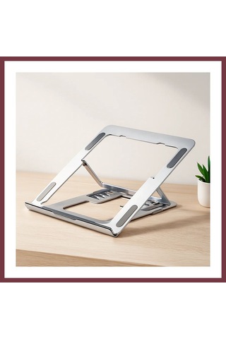 Storeşahin Katlanabilir Alüminyum Laptop Stand 6 Açılı Gümüş Shn0720