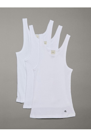 Calvin Klein Kadın 3 Lü Atlet Qs7493-9h0-8974 Beyaz