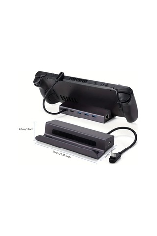 Xuweiwei Bwg01 Tpulwtop Steam Deck Dock Istasyonu 6si1de Usb C 4k60hz Hdtv 100w Pd Sarj 5gbps Usb A Gigabit Ethernet Rog Ally Legion Go Uyumlu