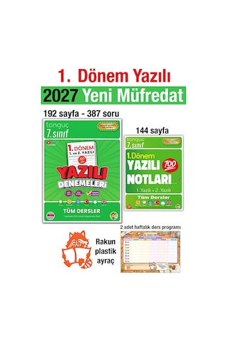 7. Sınıf 2027 1. Dönem Yazılı Denemeleri Ve Notları Maarif Model Yeni Müfredat 7. Sınıf 2027 1. Dönem Yazılı Denemeleri Ve Notları Maarif Model Yeni Müfredat