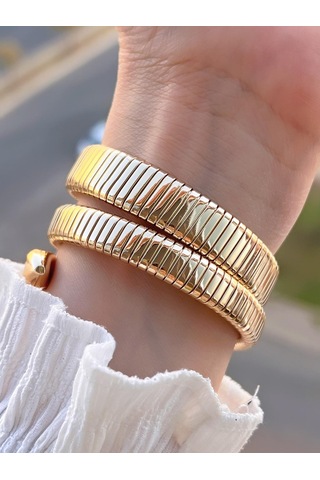 Coliseum Dolamalı Yılan Model Özel Tasarım Vintage Seri Kadın Kol Saati Cl.y001.m6 Sarı