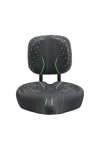 Elektrikli Bisiklet Sele Geniş Sırt Dayamalı Siyah - Yeşil