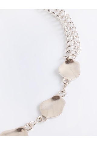 Jimmy Key Jimmy Key Gümüş Rengi Detaylı Zincir Kemer 6sw417617161