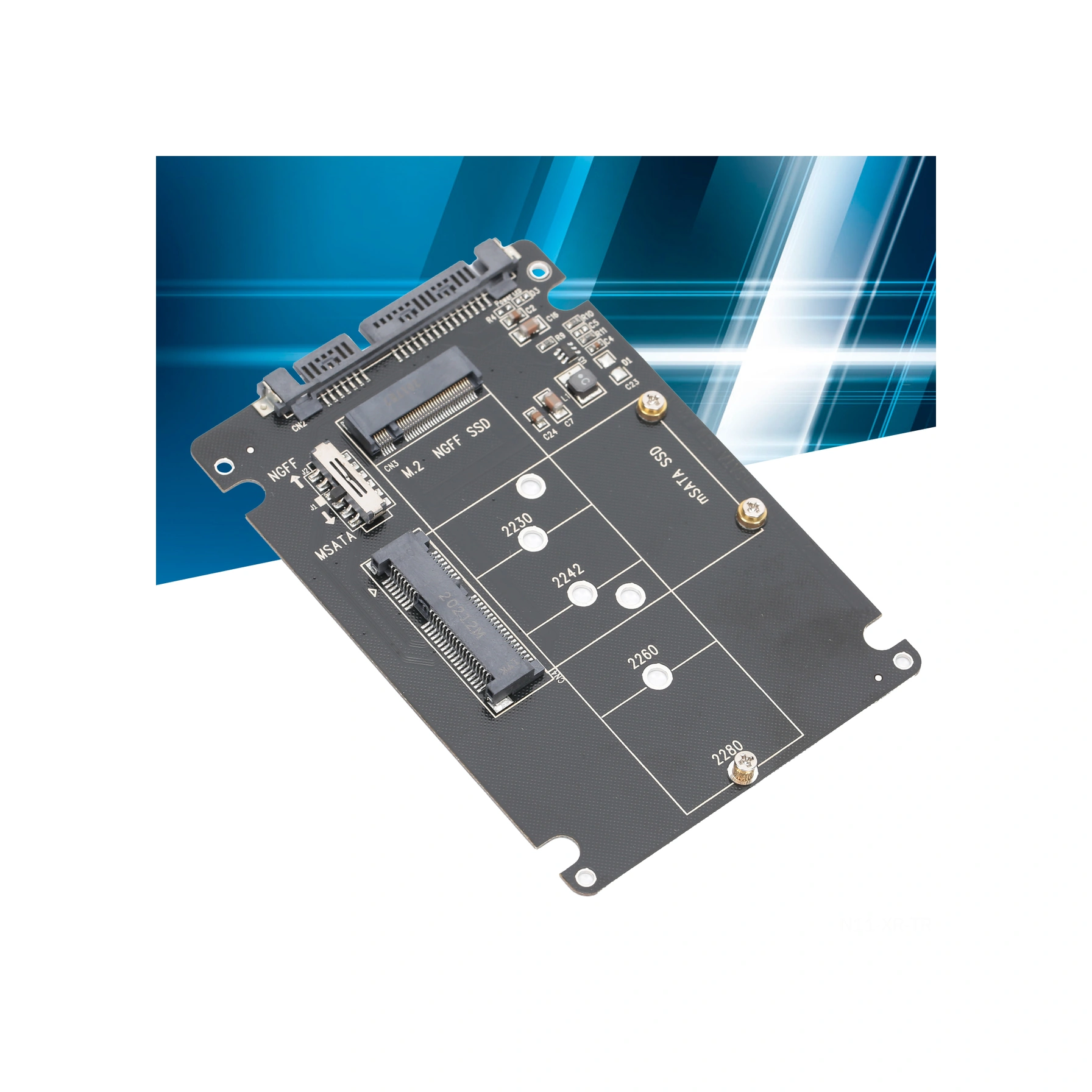 Xiyyadms M.2/msata Ssd'den Sata'ya Dönüştürücü Kartı - 6gbps Hız, Sabit Bağlantı, Çeşitli Disk Ve Sisteme Desteği