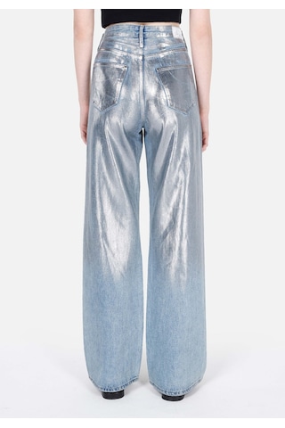 Colins 970 Berry Regular Fit Yüksel Bel Geniş Paça Kadın Denim Jean Pantolon Cl1070709 Q1.v1 Dn40279 Denim