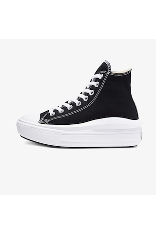 Converse Chuck Taylor All Star Move Platform Hi Unisex Siyah Sneaker Düz 568497c Siyah