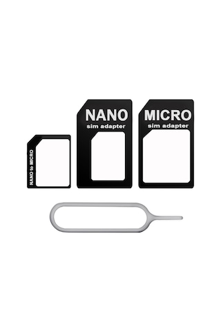 Tkz Nano Micro Mikro Sim Çevirici Dönüştürücü İğne Adaptör Set