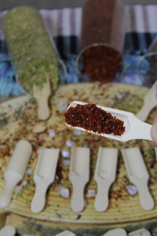 9' Lu Mini Bambu Ölçek Kaşığı Küreği , Lüks Mini Kürek Baharatlık Kaşığı