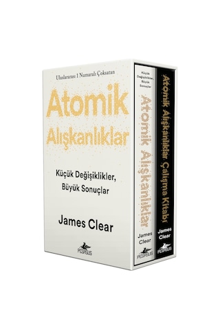 Atomik Alışkanlıklar Kutulu Özel Seti 2 Kitap James Clear Atomik Alışkanlıklar & Çalışma Kitabı