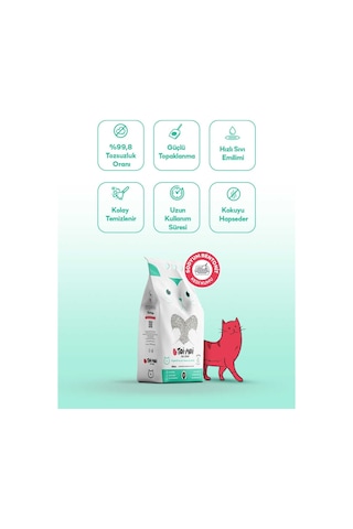 Toi Moi Kokusuz Sodyum Bentonit Kedi Kumu 2 x 5 L