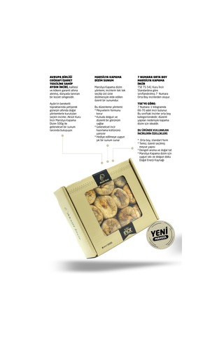 Kuru İncir Marsilya Kapama Dizim 500g Aydın İnciri Ab İşaretli 500 G