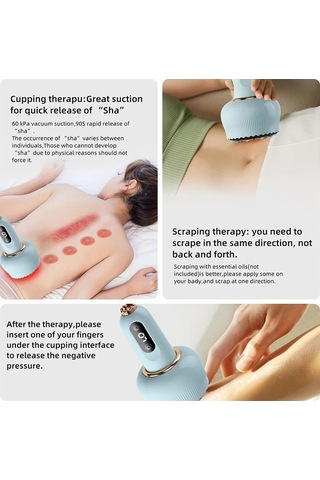 Willowhaven Elektrikli Güzergah Masaj Vakum Emme Zayıflama Vücut Mavi Mavi