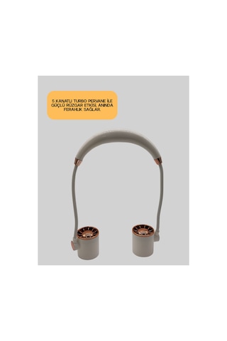 Astraltech 5 Kanatlı Sessiz Mini Fan 3 Vitesli Katlanabilir Asılabilir