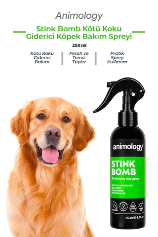 Animology Stink Bomb Kötü Koku Giderici Yetişkin Köpek Bakım Ve Tarama Spreyi 250 Ml