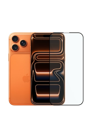 Safeus Tam Kaplayan Parmak İzi Bırakmayan Safir Ekran Koruyucu Cam, Apple Uyumlu iPhone 17 Pro Max İle