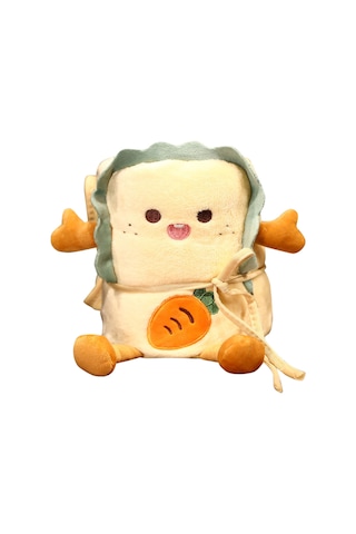 Xiyyadms Turuncu Havuç Desenli Yumuşak Fleece Koltuk Battaniyesi - Katlanabilir Ofis/ev İçin Isıtıcı Yataş Battaniye 115x170cm Turuncu