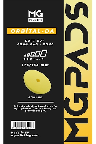Mg Pads Orbital Hare/hologram Giderici Cila Süngeri Sarı - 175/