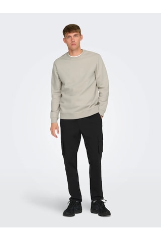 Only & Sons Erkek Slim Fit Siyah Kargo Pantolon - 22029759 Siyah