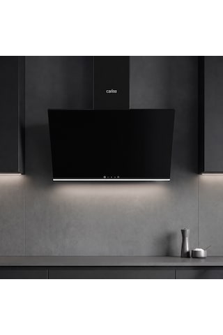 Carino 4 Fonksiyon Dijital Siyah Power Turbo 3'lü Emaye Ocaklı Ankastre Set Fırın+Ocak+Davlumbaz