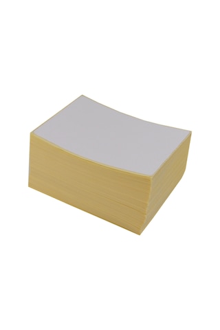 100mm X 150mm 500 Adetlik Paketlerde Lamine Termal Z Katlama Kargo Etiketi - Yazıcı Uyumlu, Yüksek Kaliteli Gönderi Etiketi