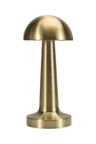 Mantar Lamba Retro Pirinç Kafe Dekoratif Masa Lambası Basit Metal Çok Renkli