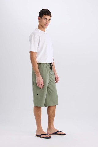 Defacto Long Fit File Astarlı Uzun Boy Kargo Cep Deniz Şortu E0905ax25hskh109 Haki