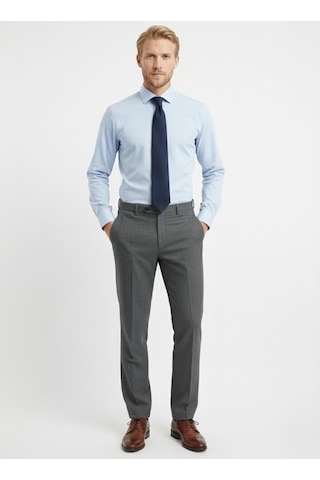 Presto Erkek Slimfit Armürlü Pantolon Siyah 3193-001 Siyah