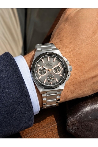 Ferrucci Fc71048 Gümüş Renk Spor Model Full Fonksiyonlu Yeni Sezon Çelik Erkek Kol Saati