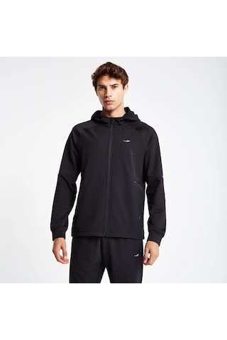 Lescon Erkek Fermuarlı Kapüşonlu Sweatshirt 24n-1115 24ntes001115 Siyah