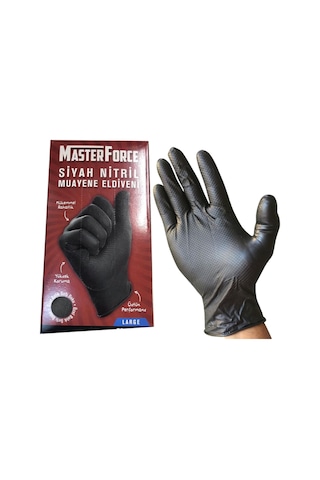Has-Pet Masterforce Siyah Nitril Eldiven 50'li Has-Pet Masterforce Siyah Nitril Eldiven 50'li