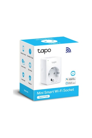Tapo Smart Wifi Plug, Kompakt Tasarım, Hub Gerekmez, Google Home/amazon Alexa İle Uyumlu, Uzaktan Kumanda, Tapo P100 , 0