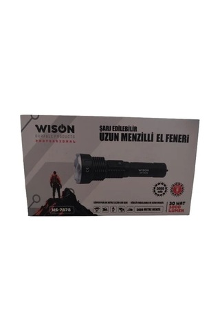 30 Watt 3000 Lümen Uzun Menzilli Fener Ws-7878 4741 Altın - Bakır -  Gümüş