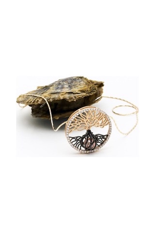 Gerçek Istiridyede Beyaz Taşlı Yaşam Inci Kolye Seti Aaa Akoya (429537482)