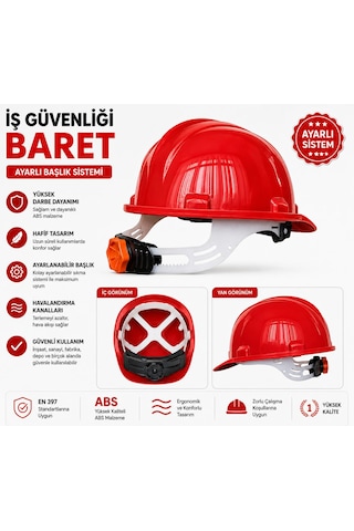 Baret Ayarlı Vidalı Koruyuculu