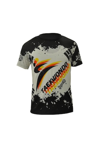 Dragondo Tx8516 Kore Bayraklı Taekwondo Tişörtü Çok Renkli