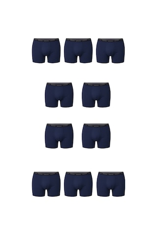 10 Adet Çoklu Paket Erkek Büyük Beden Redzone Likralı Bambu Boxer İndigo
