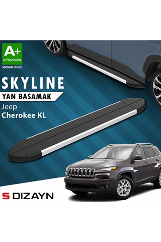 S-dizayn Jeep Cherokee Kl Skyline Aluminyum Yan Basamak 173 Cm 2013-2023 A+ Kalite