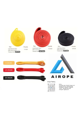 Crossfit Loop Band 3'lü Set 5kg,15kg,25kg