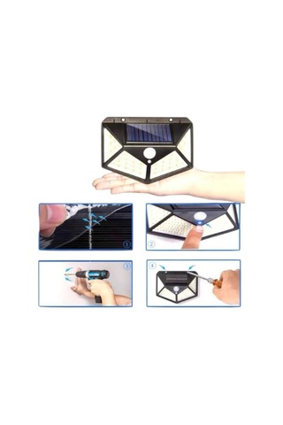 Bahçe Lambası Bahçe Aydınlatma Sensörlü Suya Dayanıklı 100 Led Çok Renkli