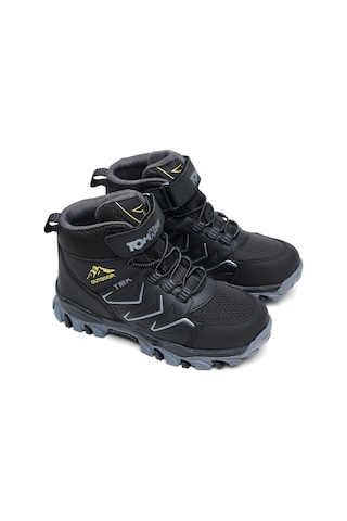 Tonny Black Çocuk Unisex Siyah Füme Rahat Kalıp Renkli Taban Bot Tbns010 298 Siyah Füme
