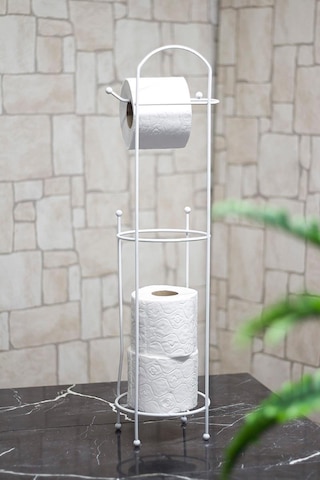 Ferforje Wc Tuvalet Kağıtlık Beyaz Renk