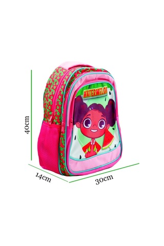 3 Bölmeli İlkokul Okul Sırt Çantası Ve Beslenme Çantası Watermelon Pembe Pembe